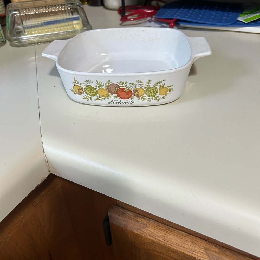 Vintage Corning Ware Pyrex 1970’s 1 QT La Marjolaine Casserole SEE STAMP RARE!!!